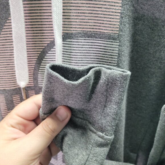 The North Face Womens Small Petite Hoodie Cotton/Polyester Blend Gray - Picture 5 of 9